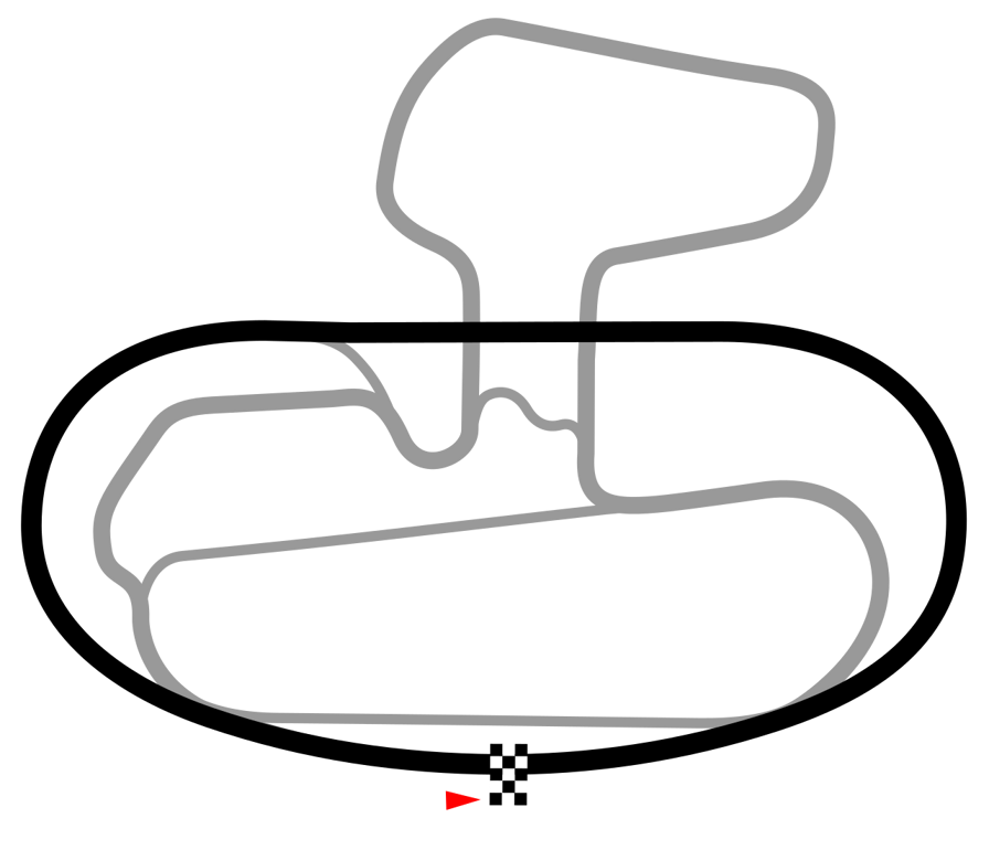Texas World Speedway track map