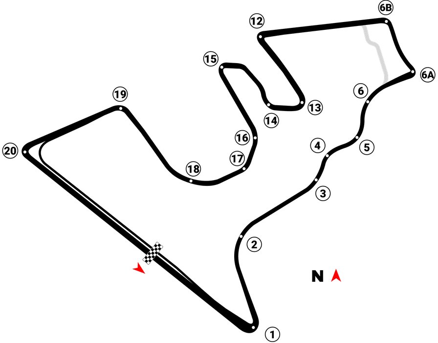 Circuit of the Americas track map