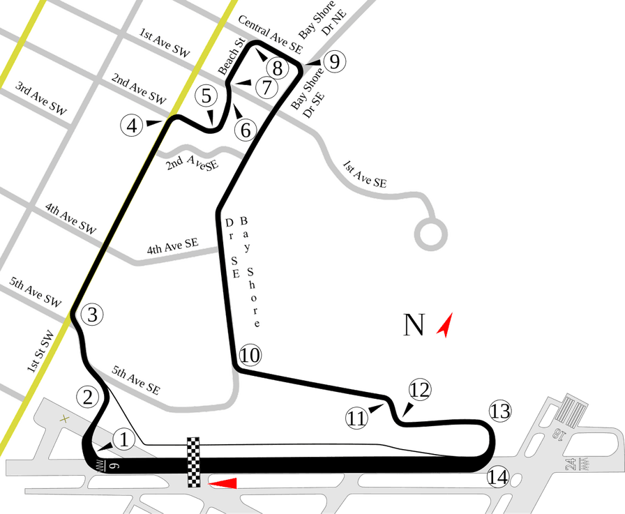 St. Petersburg track map