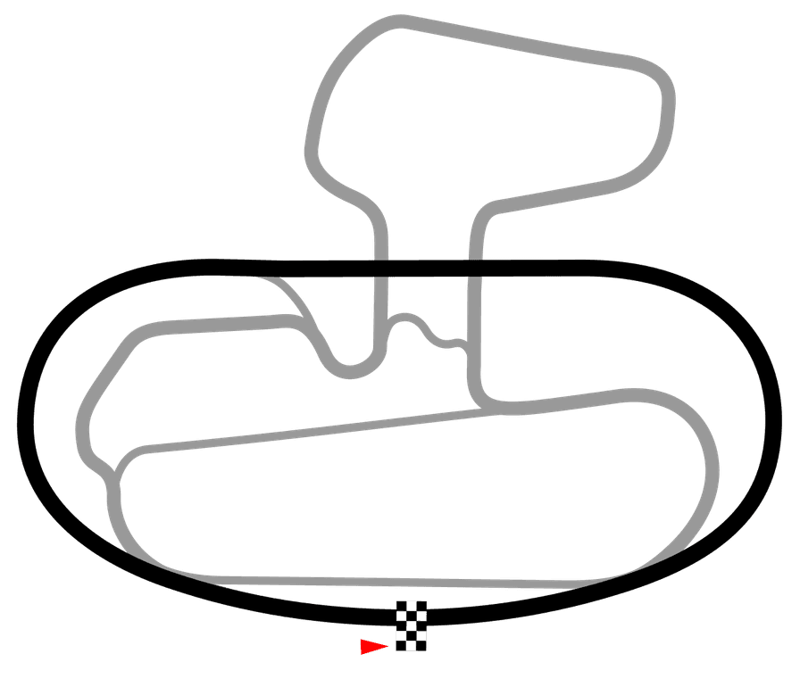 Texas World Speedway track map